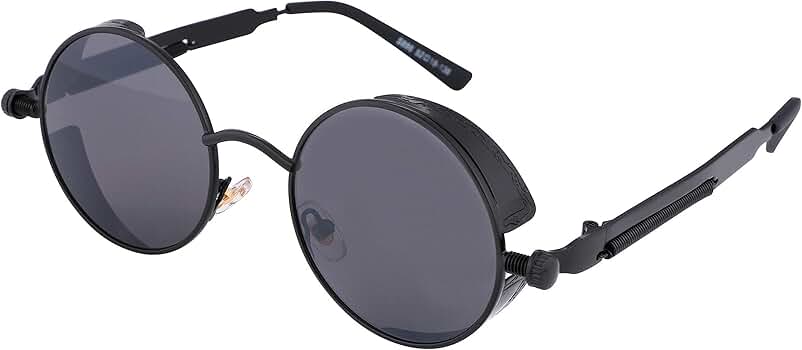 個人装備 DEAD STOCK WILLSON USA STEAM PUNK ROUND 90s Oval Goth Steampunk Vintage Sunglass - Byron – Sunglass